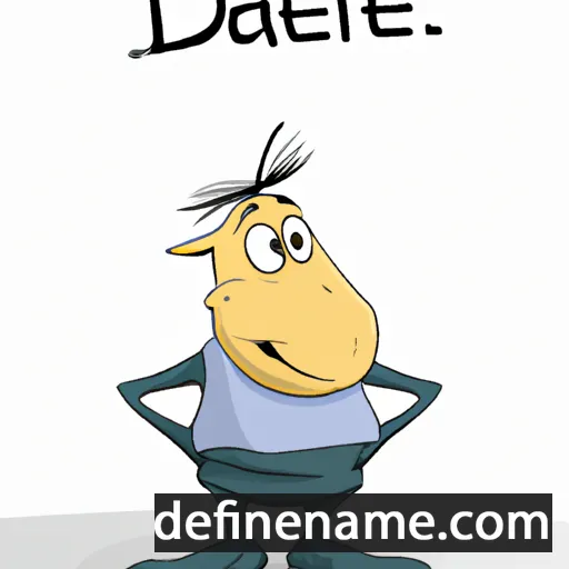 cartoon of the name Datiel