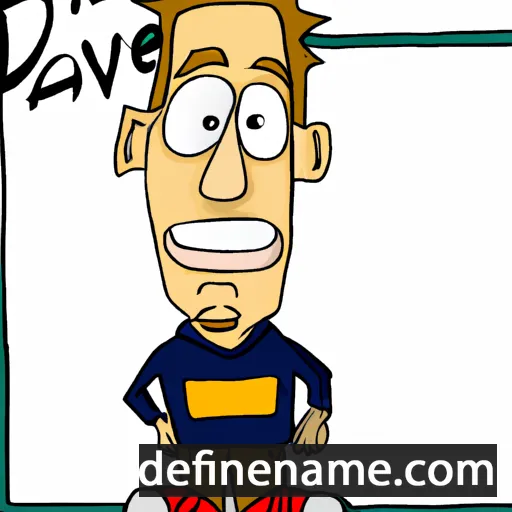 cartoon of the name Dave