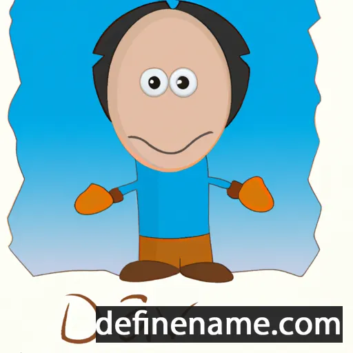 cartoon of the name Davi