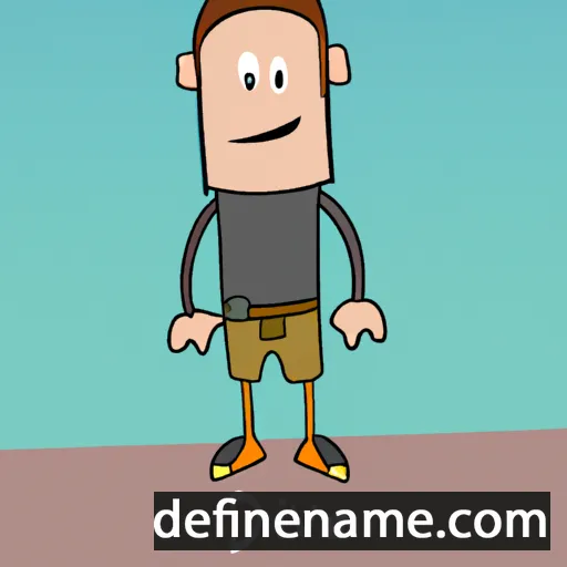 cartoon of the name Davie