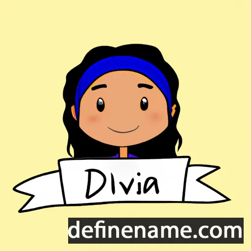 cartoon of the name Davina