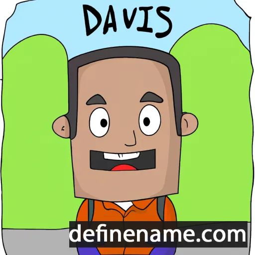 cartoon of the name Davis