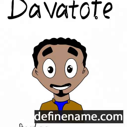 cartoon of the name Davonte