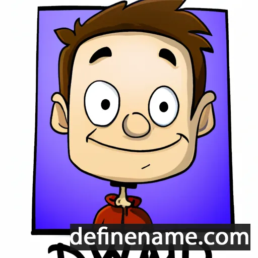 cartoon of the name Dawid