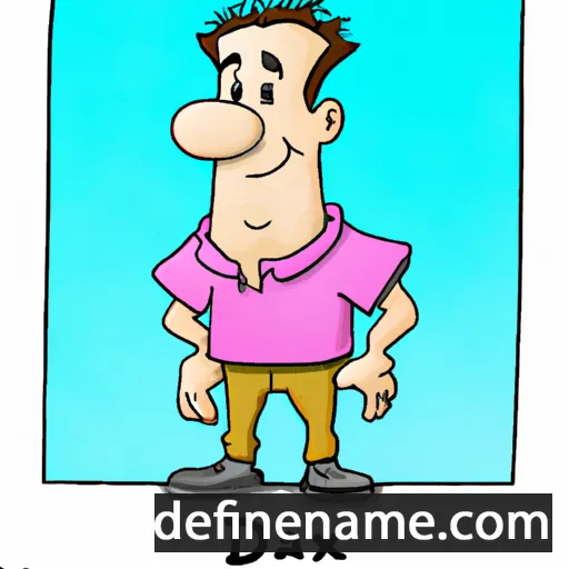 cartoon of the name Dax