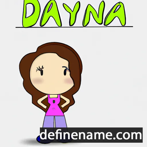 cartoon of the name Dayana