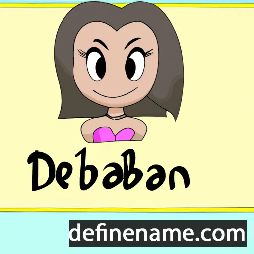 cartoon of the name Déborah