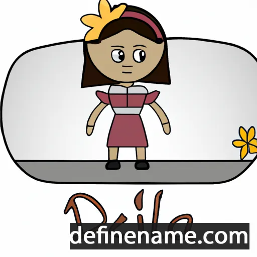 cartoon of the name Délia