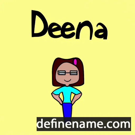 cartoon of the name Deana