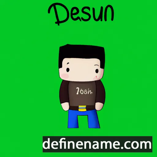 cartoon of the name Deasún