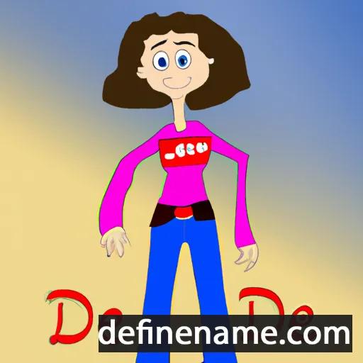 cartoon of the name Deb