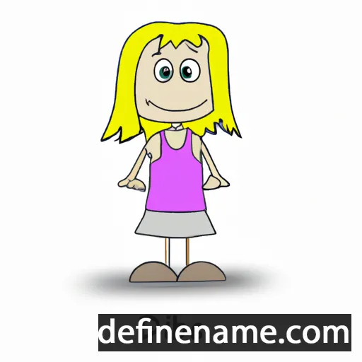 cartoon of the name Debbi