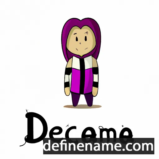 cartoon of the name Decima