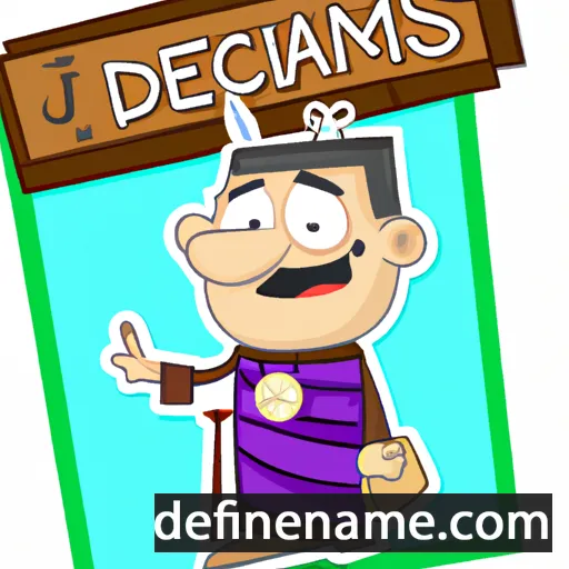 cartoon of the name Decimus