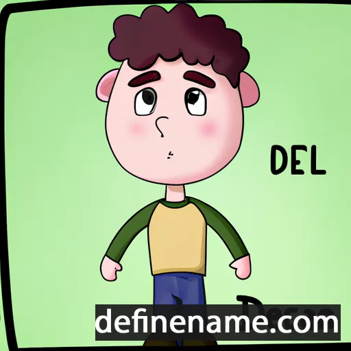 cartoon of the name Declán