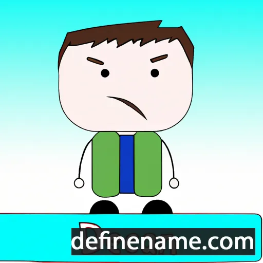 cartoon of the name Declan