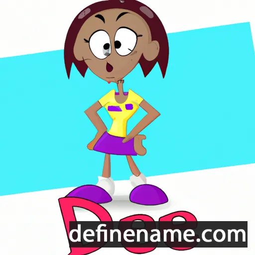 cartoon of the name Dee