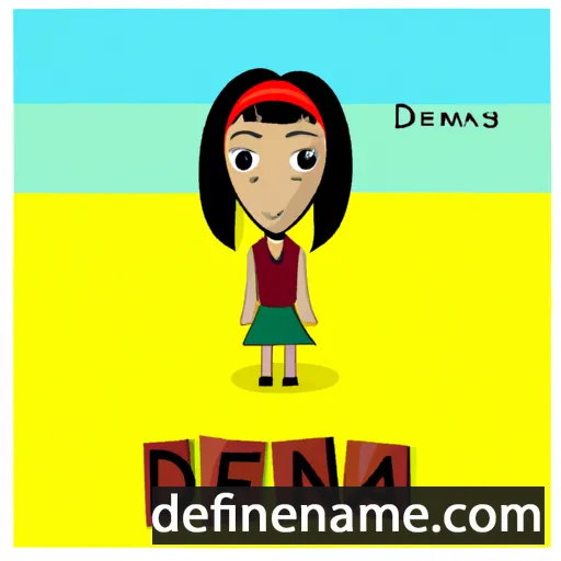 cartoon of the name Deena