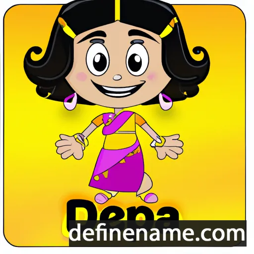 cartoon of the name Deepa