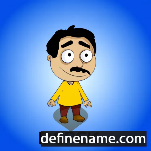 cartoon of the name Deepak