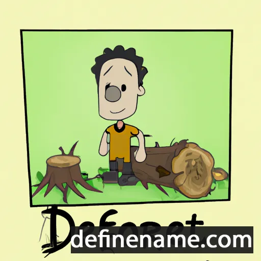 cartoon of the name Deforest