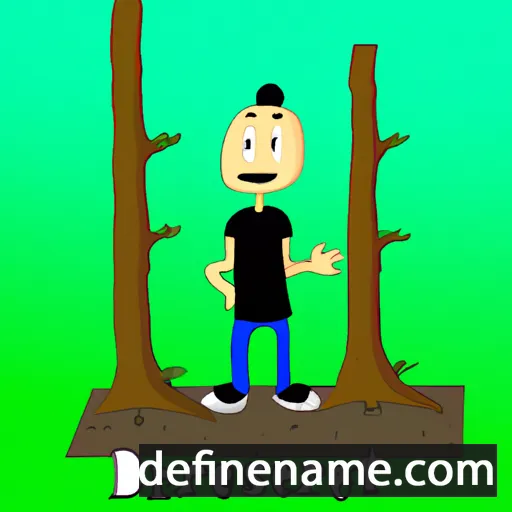 cartoon of the name Deforrest