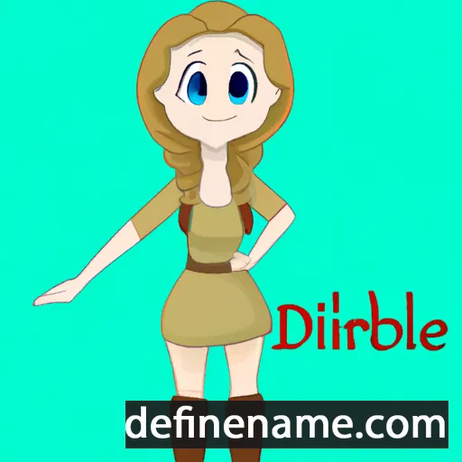 cartoon of the name Deirbhile