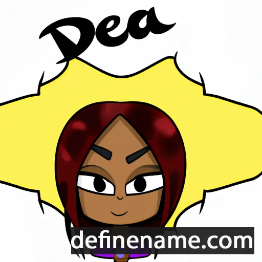 cartoon of the name Deja