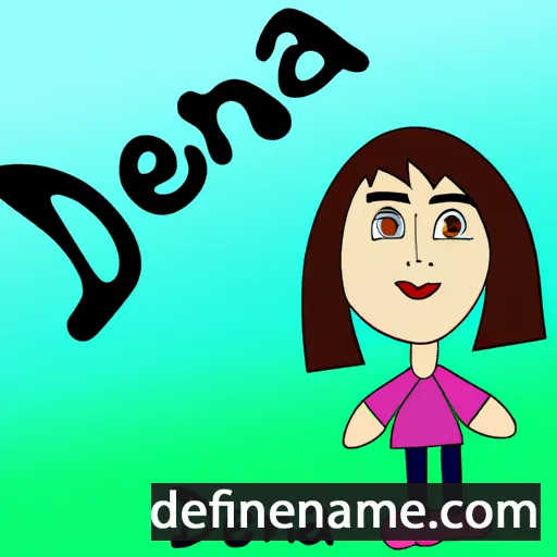 cartoon of the name Dejana