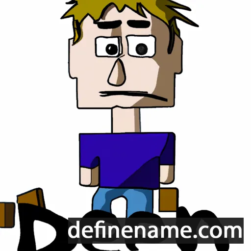 cartoon of the name Dejen