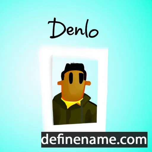 cartoon of the name Delano