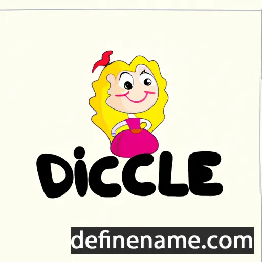 cartoon of the name Delice