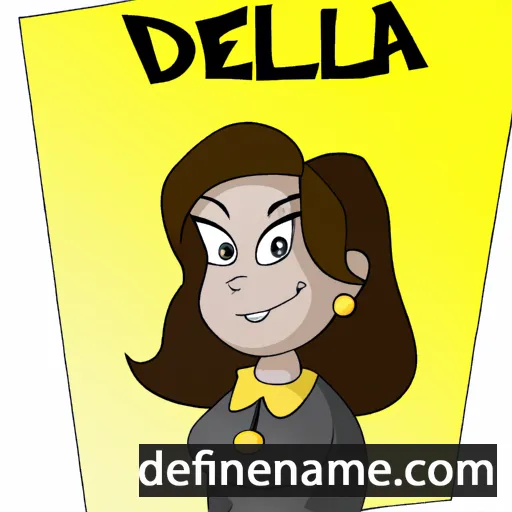 cartoon of the name Della