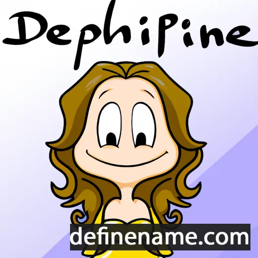 Delphine cartoon