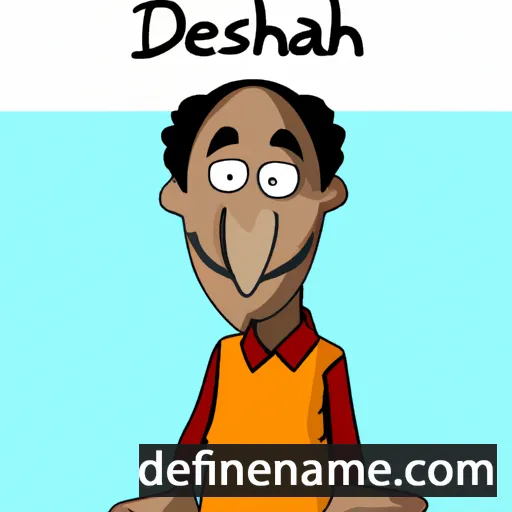 cartoon of the name Delshad