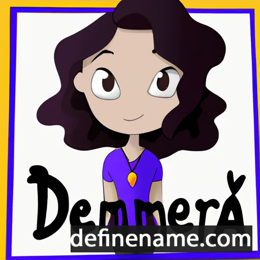 cartoon of the name Demetra