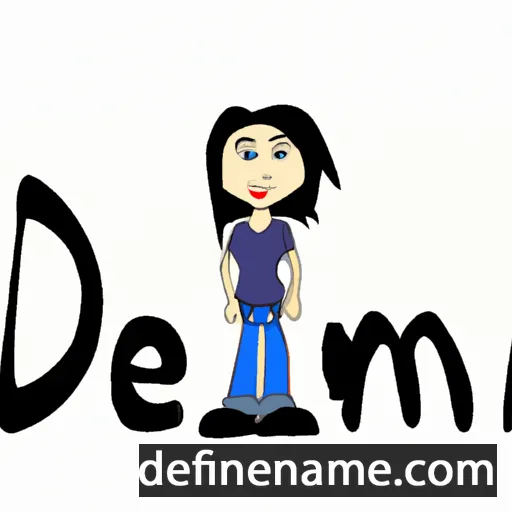 cartoon of the name Demi