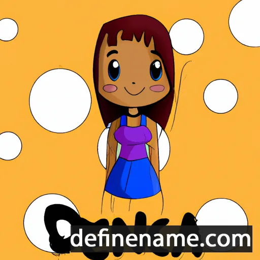 cartoon of the name Denica