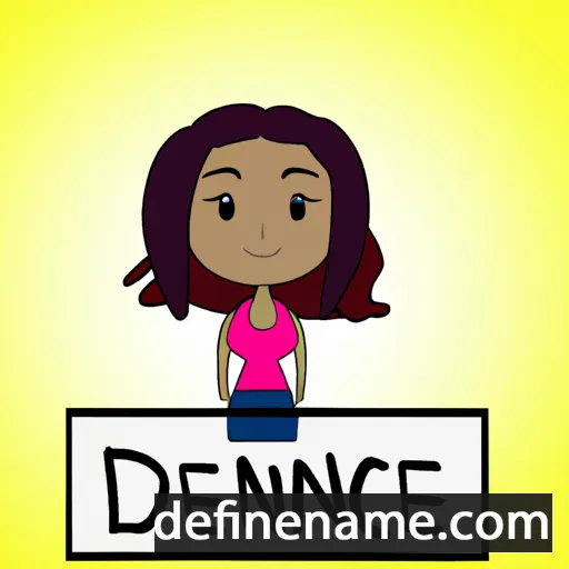 cartoon of the name Deniece