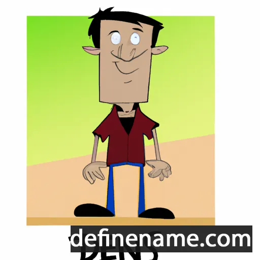 cartoon of the name Denis