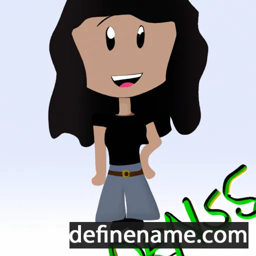 cartoon of the name Denisse