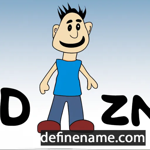 cartoon of the name Deniz