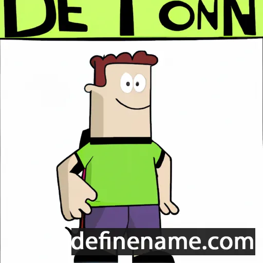 cartoon of the name Denton