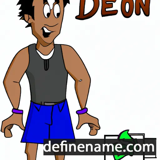 cartoon of the name Deon