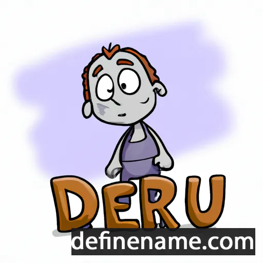 cartoon of the name Derdriu