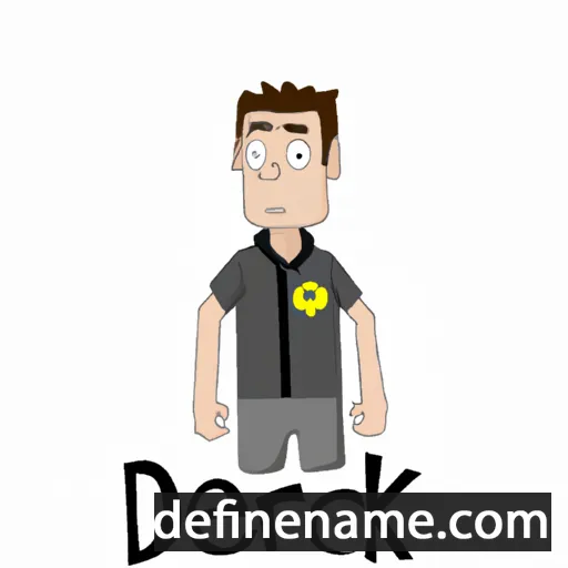 cartoon of the name Derick