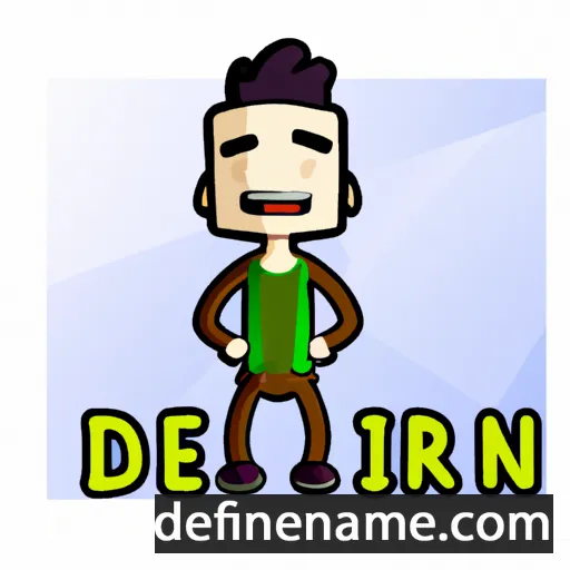 cartoon of the name Derin