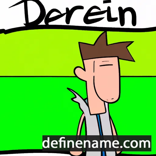 cartoon of the name Derren