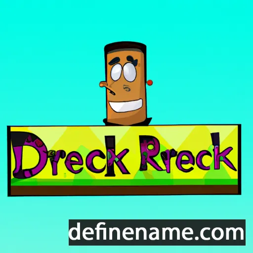 cartoon of the name Derrick