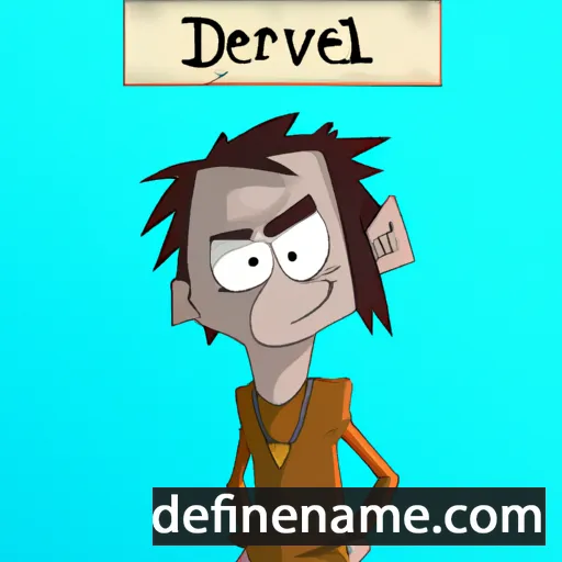 cartoon of the name Derval